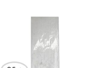 Small Metallic Silver Plastic Treat Bags 25ct