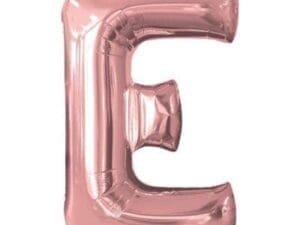 Price Includes Helium 34in Rose Gold Letter Balloon (E)