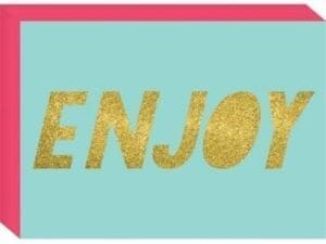 Glitter Sign of the Times Enjoy Block Birthday Party Supplies