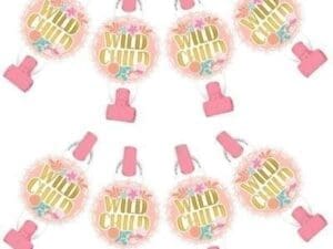 Boho Girl Blowouts 8ct Birthday Party Supplies