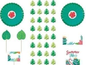 Tropical Jungle Buffet Decorating Kit 23pc