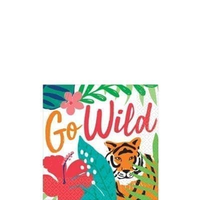 Tropical Jungle Beverage Napkins 36ct