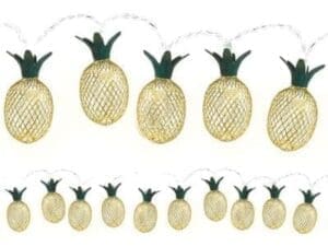 Gold Pineapple LED String Lights