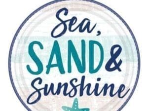 Sea Sand Sun Dinner Plates 8ct