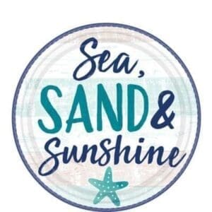 Sea Sand Sun Dinner Plates 8ct