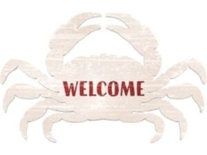 Crab Welcome Sign
