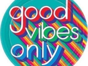 Good Vibes 70s Dinner Plates 8ct