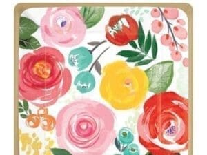 Bright Floral Dessert Plates 8ct
