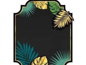 Key West Palm Leaf Chalkboard Easel Sign