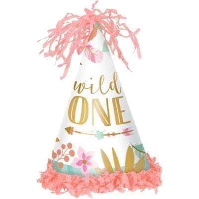 Boho Girl 1st Birthday Party Hat Supplies
