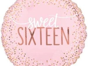 Blush 16th 18 Foil Balloon