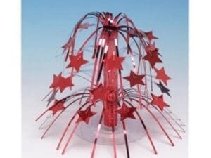 Red Star Mini Metallic Cascade Centerpiece