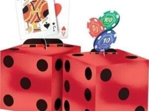 Roll the Dice Casino Centerpiece Kit 4pc