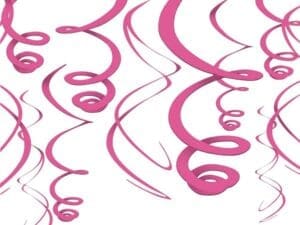 Pink Swirl Decorations