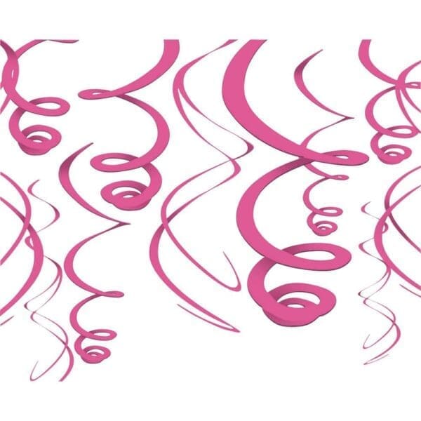 Pink Swirl Decorations