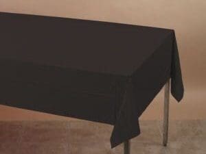 Black Paper Tablecloth, 54" X 108"