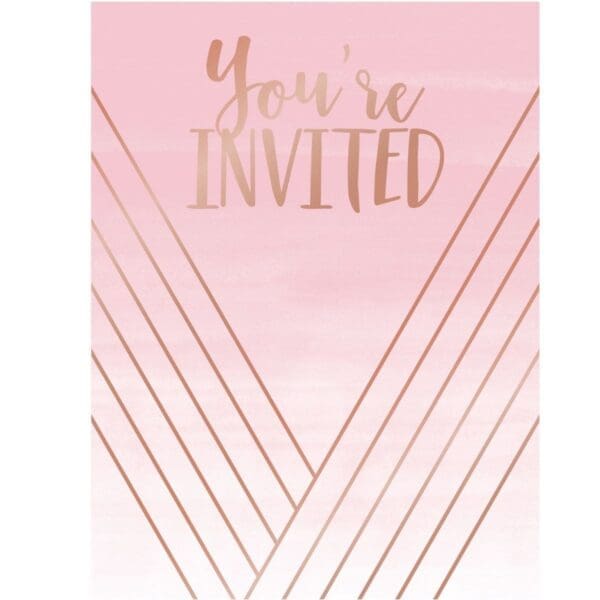 Rose All Day Invitations, 8 Count