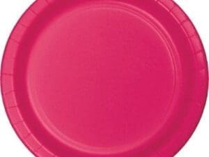 Luncheon Plates, 7", 24pk hot magenta