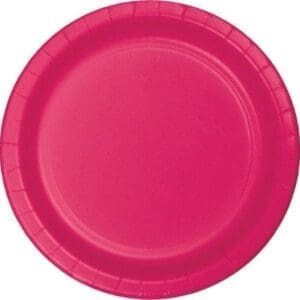 Luncheon Plates, 7", 24pk hot magenta