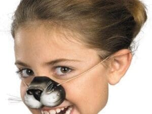 Child Black Cat Nose (Cos) (Mask) (Disguise)