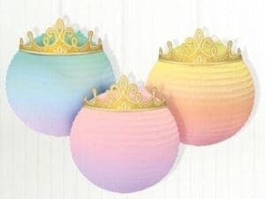 Disney Once Upon a Time Paper Lanterns 3ct Birthday Party Supplies