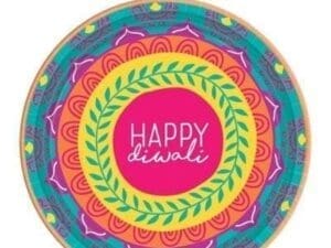 Diwali Festival of Lights Small Paper Plates (8ct)
