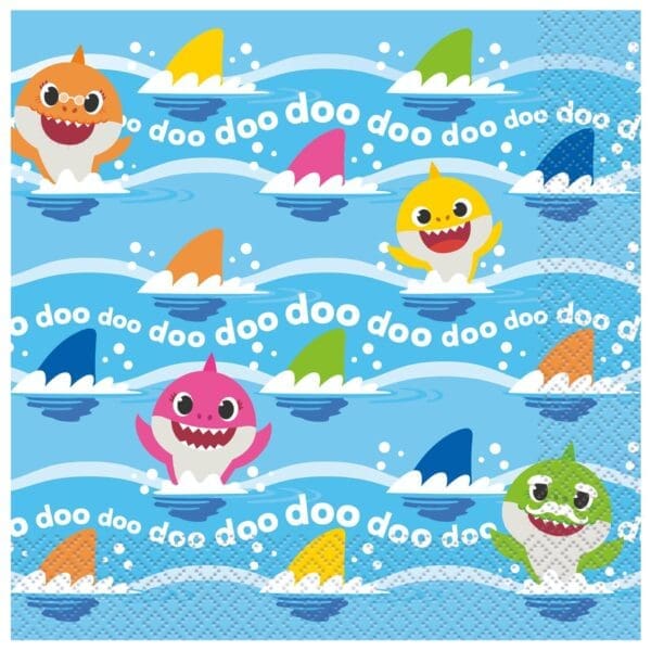 Baby Shark Luncheon Napkins [16 per Pack]