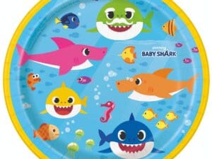 Baby Shark 7 Inch Plates [8 per Package]