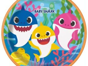9 in. Baby Shark Plates - Pack of 8
