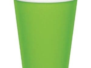 Fresh Lime, Lime Green, 9 Oz Paper Cups, 24pk
