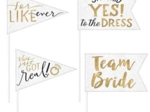 Bride Tribe Pennant Flags 4ct