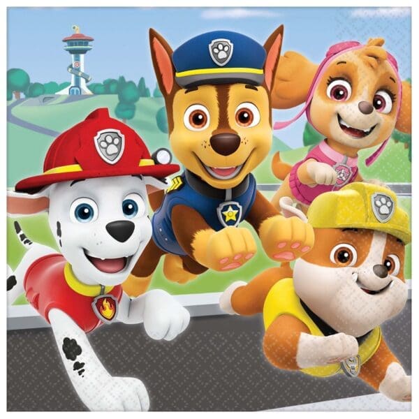 PAW Patrol Adventures Lunch Napkins 16ct Birthday Party Supplies - Image 2