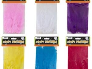 3 Gm Assorted Color Craft Feathers