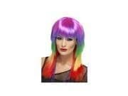 Rainbow Rocker Wig