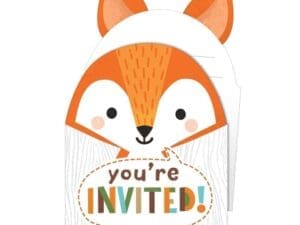 4 X 6 in. Wild One Woodland Invitation 8 Count