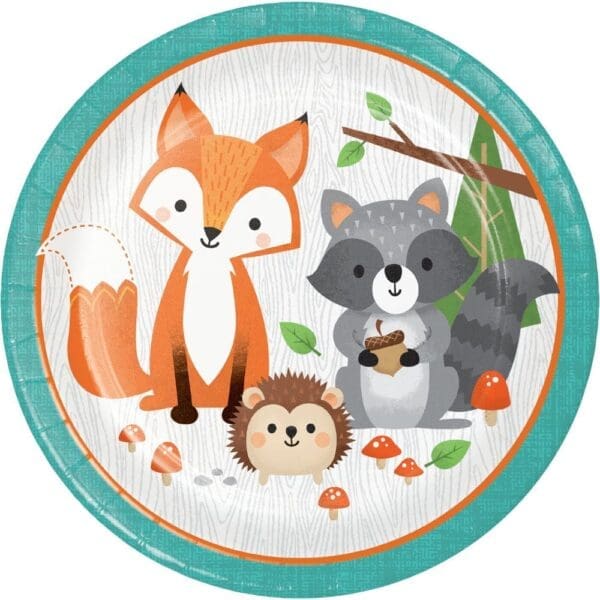 Wild One Party - 9 Inch Paper Plate - 1 Pack 8 Ct - Party Supplies