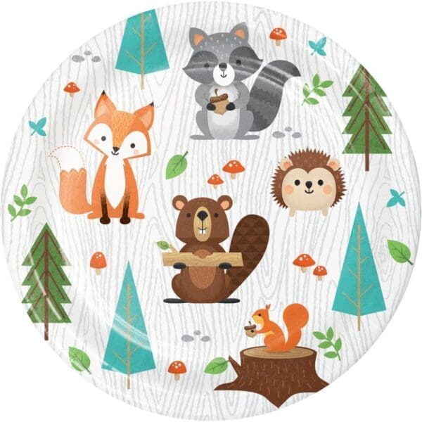 Wild One Party 7  Paper Plates - 1 Pack 8 Ct - Party Supplies "