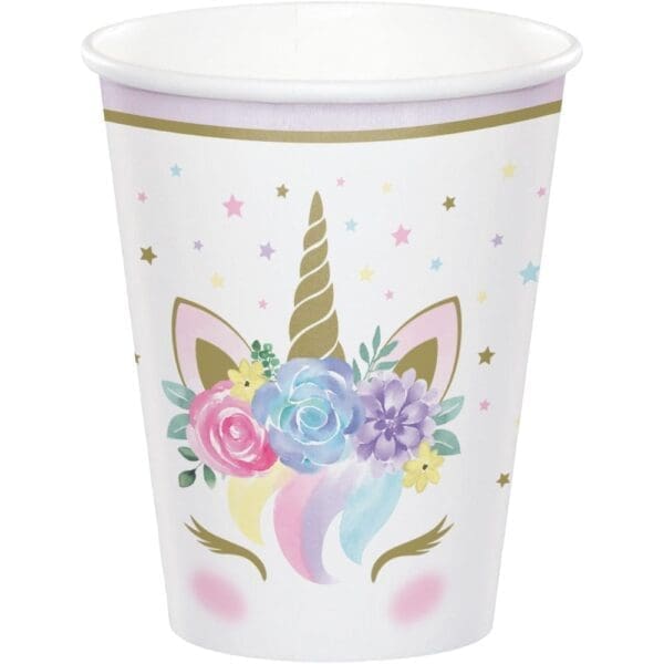 Unicorn Baby 9oz Paper Cups (8ct)