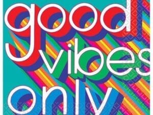Good Vibes 70s Lunch Napkins 16ct