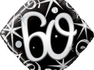 Loftus International Q3-0030 18 in. 60 Elegant Sparkles & Swirls Diamond Party Balloon