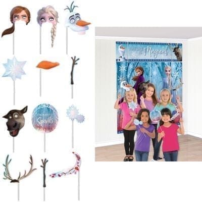 Frozen 2 Scene Setter with Photo Booth Props Birthday Party Supplies