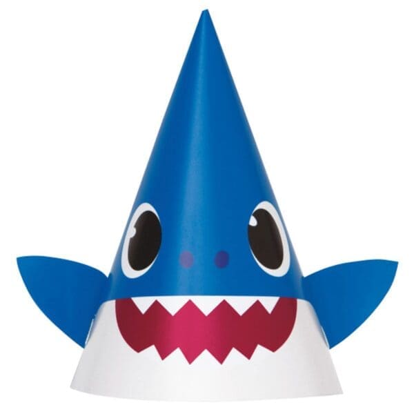 Baby Shark Party Hats [8 per Package]