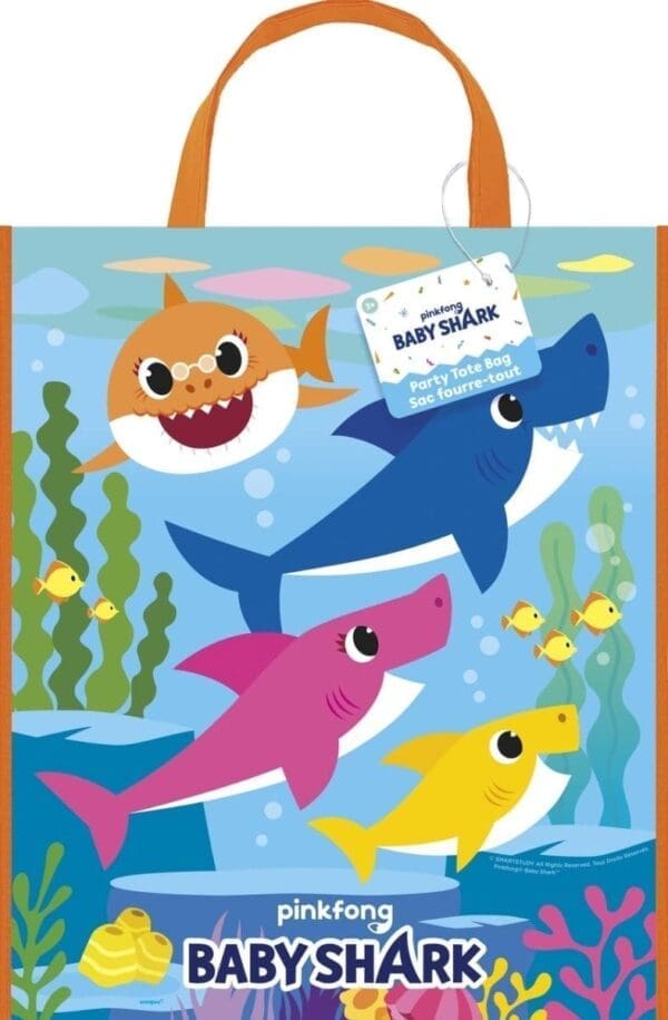 Baby Shark Plastic Tote Bag