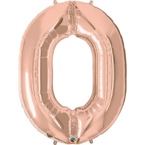 34 Inch Rose Gold 9 Number Balloons - Image 2