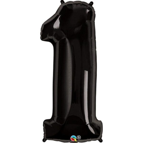 34 Inch Black Number Balloons 1 - Image 3