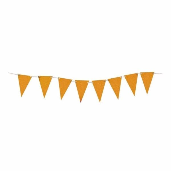 (One Size, Gold) Glitter Flag Banner - Image 2
