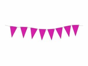 (One Size, Hot Pink) Glitter Flag Banner