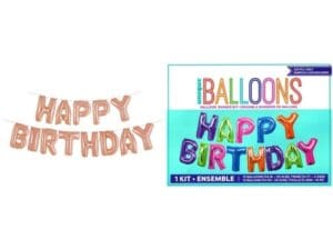 Party Happy Birthday Foil Balloon Banner Kit