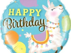 Round Birthday Foil Balloon