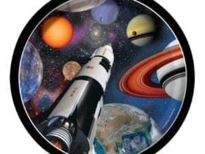 Space Blast 7" Dessert Plates - 8ct